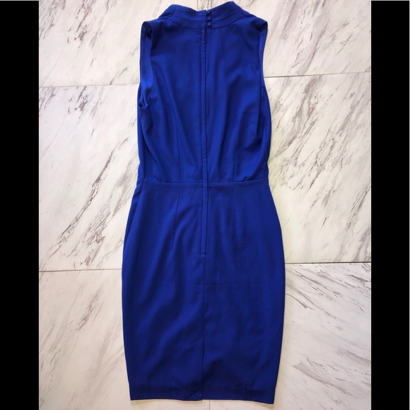 H&M Royal Blue Pleated Cocktail Dress - Picture 2 of 3